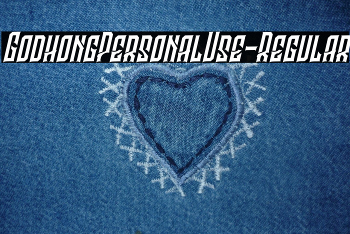 GodhongPersonalUse-Regular Example 2