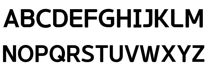 GodoB Font UPPERCASE