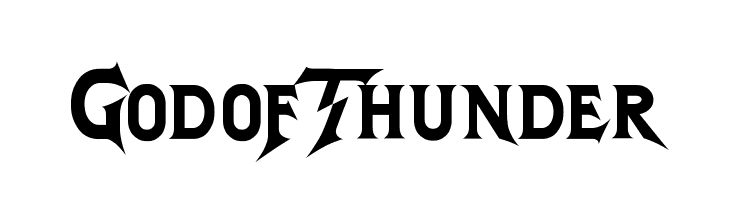 GodofThunder  Frei Schriftart Herunterladen