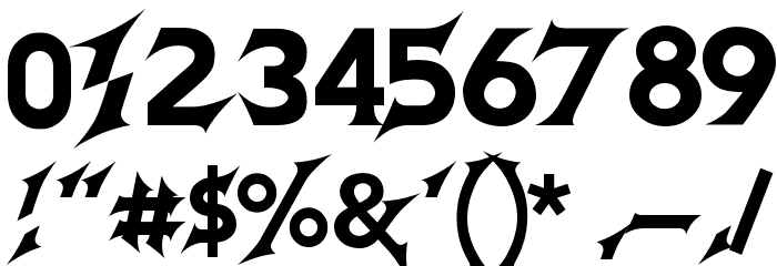 GodofThunder Font OTHER CHARS