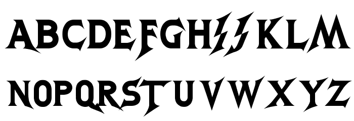 GodofThunder Font LOWERCASE