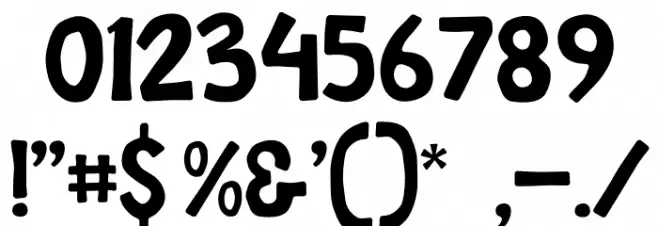 Gods Must Font OTHER CHARS