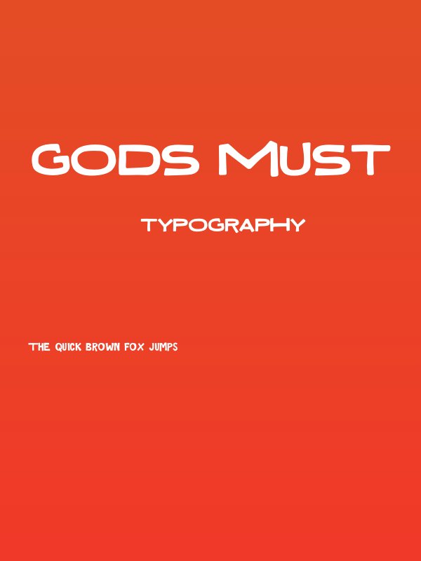 Gods Must Poster