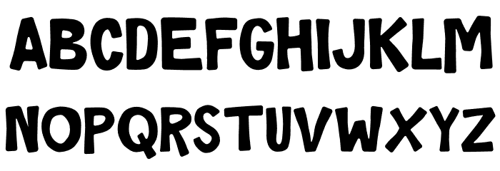 Gods Must Font LOWERCASE