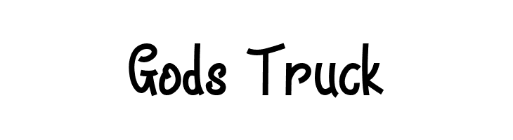 Gods Truck  नि: शुल्क फ़ॉन्ट्स डाउनलोड