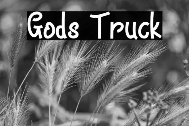 Gods Truck Font examples
