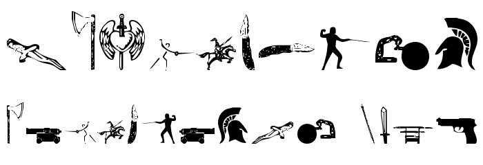 Gods of War Font OTHER CHARS