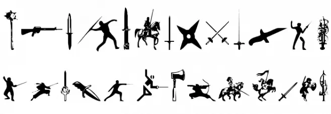 Gods of War Font Litere mari