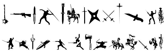 Gods of War Font LOWERCASE