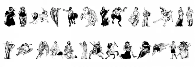 GodsAndHeroes Font Litere mari