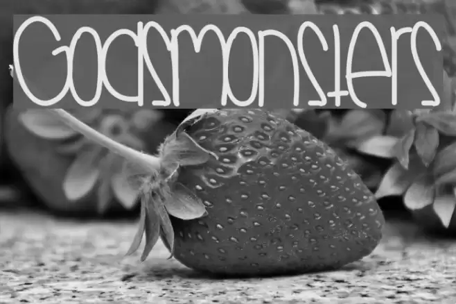 GodsMonsters Font examples