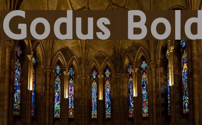 Godus Bold Font examples