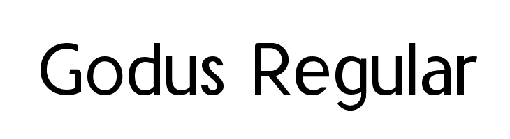 Godus Regular फ़ॉन्ट