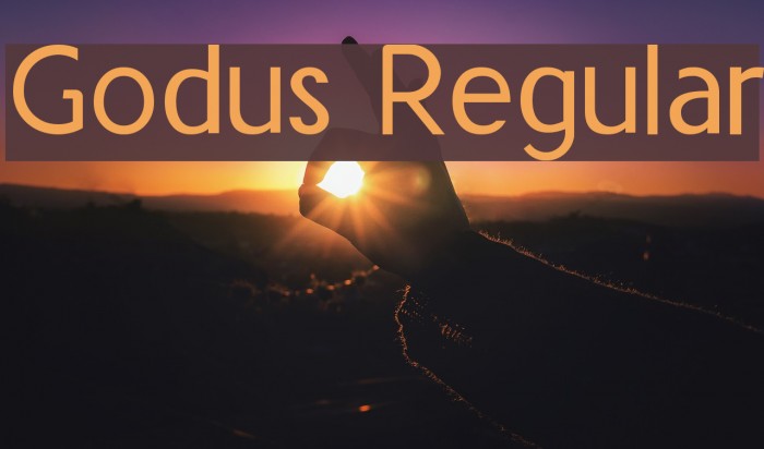 Godus Regular Font examples