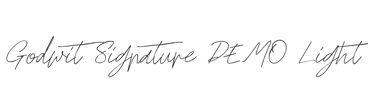 Godwit Signature DEMO Light  Descarca Fonturi Gratis