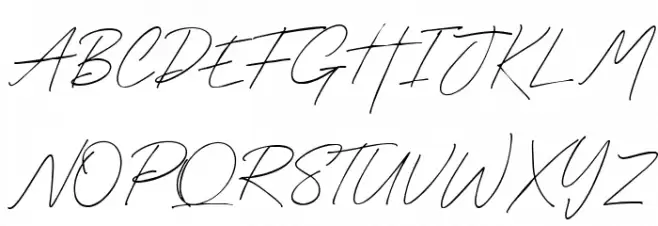 Godwit Signature DEMO Light Schriftart Groß