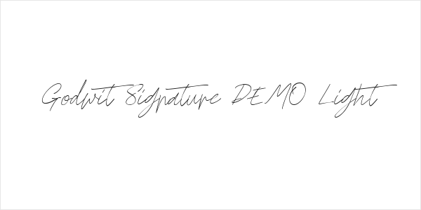 Godwit Signature DEMO Light Logo