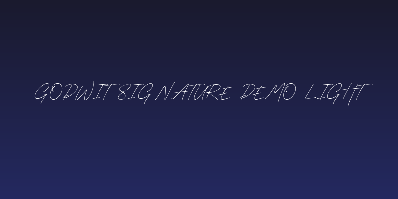 Godwit Signature DEMO Light Social Header