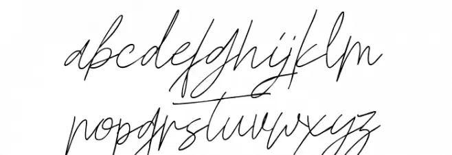 Godwit Signature DEMO Light Fonte MINÚSCULAS