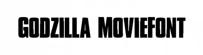 Godzilla MovieFont  font caratteri gratis