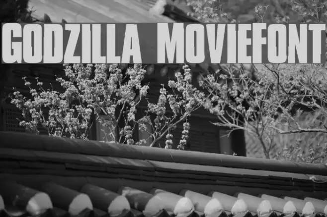 Godzilla MovieFont Font examples