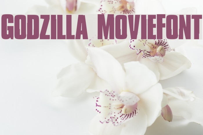 Godzilla MovieFont Font examples
