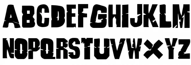Godzilla フォント 大文字