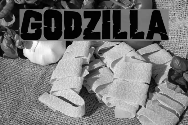 Godzilla Font examples