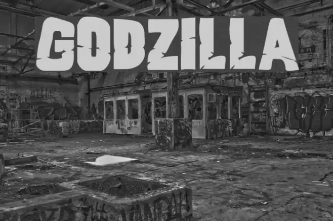 Godzilla Font examples