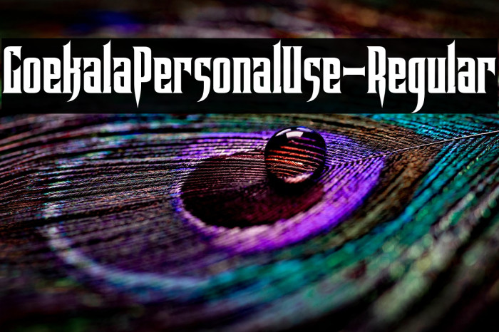 GoekalaPersonalUse-Regular Example 2