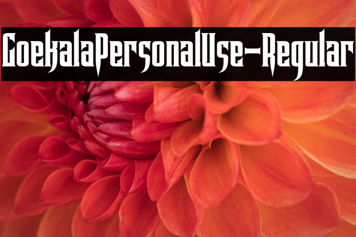 GoekalaPersonalUse-Regular Example 3