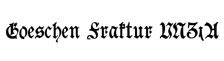 Goeschen Fraktur UNZ1A  Frei Schriftart Herunterladen
