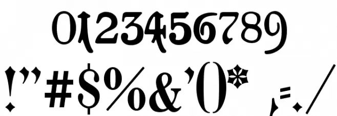 Goeschen Fraktur UNZ1A Font OTHER CHARS