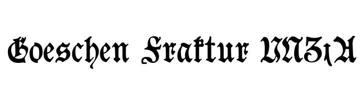 Goeschen Fraktur UNZ1A  لخطوط تنزيل