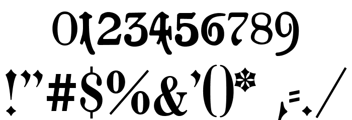 Goeschen Fraktur UNZ1A Font OTHER CHARS