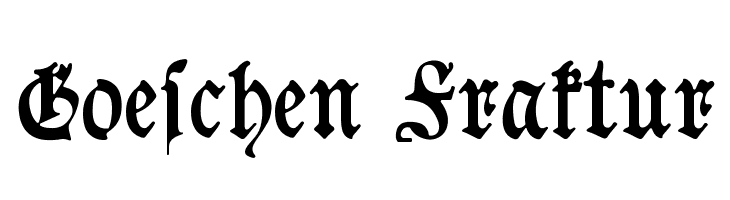 Goeschen Fraktur Font