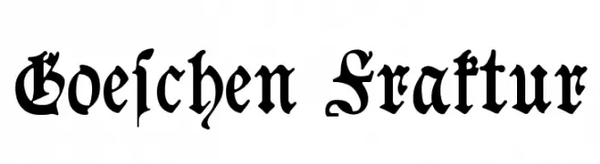 Goeschen Fraktur  नि: शुल्क फ़ॉन्ट्स डाउनलोड