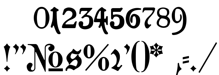 Goeschen Fraktur Font OTHER CHARS