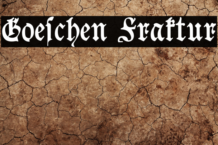 Goeschen Fraktur Font examples