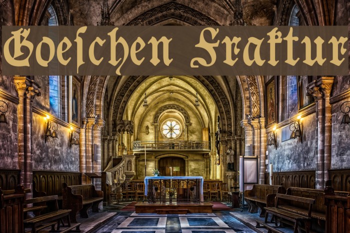 Goeschen Fraktur Font examples