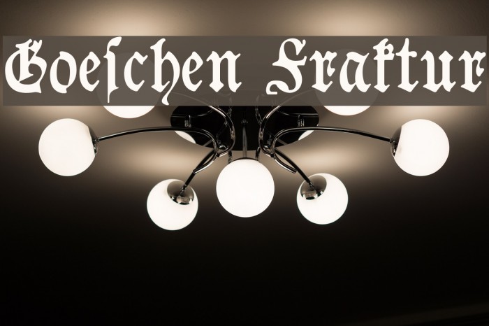 Goeschen Fraktur Font examples