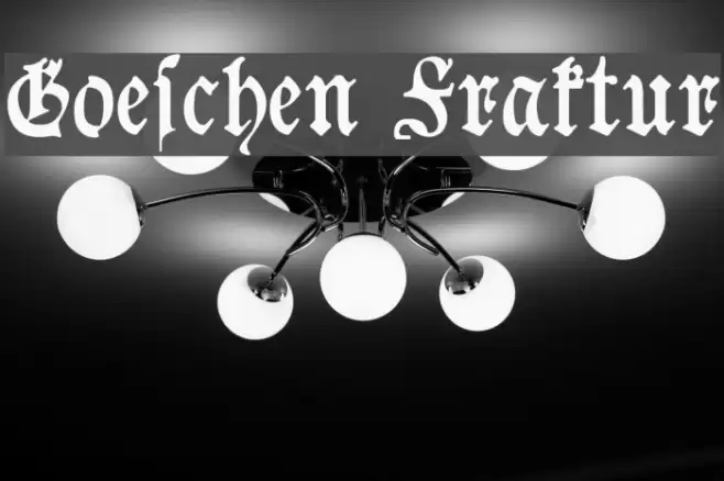 Goeschen Fraktur Шрифта examples