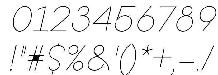 Goeslim Italic Font OTHER CHARS