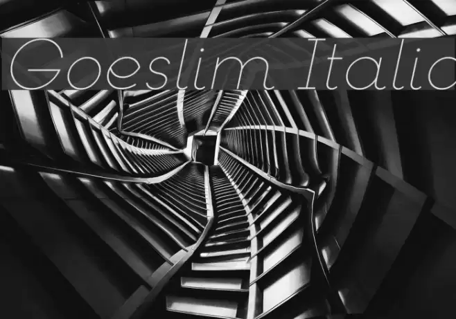 Goeslim Italic examples