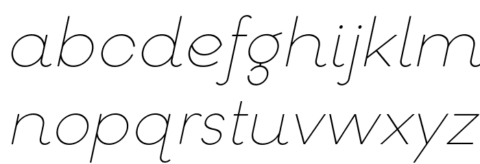 Goeslim Italic Font LOWERCASE