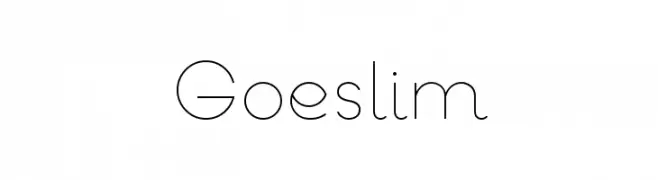Goeslim  フリーフォントのダウンロード