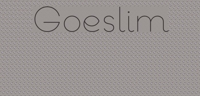 Goeslim Font examples