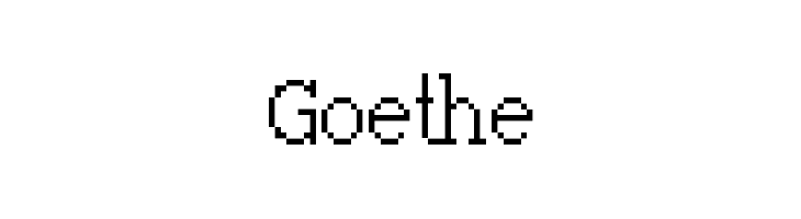 Goethe Font