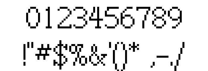 Goethe Font OTHER CHARS