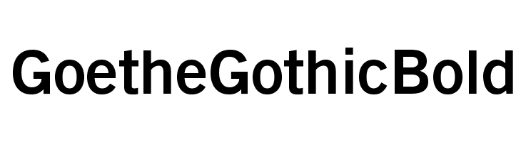 GoetheGothicBold Font